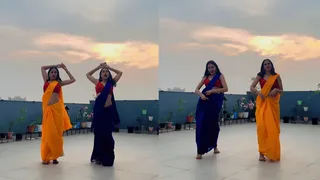 Saree-Clad Twins Leave Internet Drooling Over Their Dance On Aishwarya Rai Bachchan’s Kahin Aag Lage Lag Jaaye | Viral Video